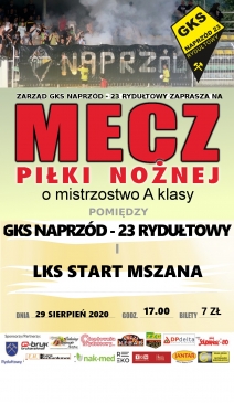 MECZ PIŁKI NOŻNEJ GKS NAPRZÓD-23 RYDUŁTOWY