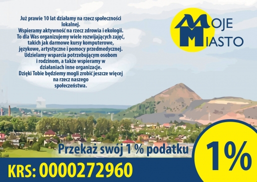 Przekaż swój 1% na MOJE MIASTO