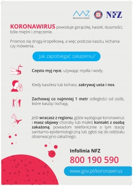 KORONAWIRUS - jakie działania należy podejmować